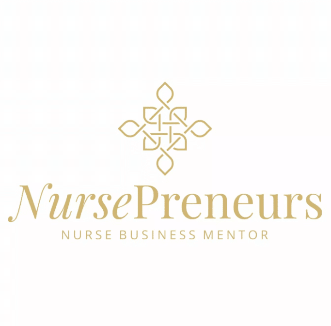 Logo of the NursePreneurs podcast featuring the podcast name 'NursePreneurs' in bold lettering, with the subtitle 'Nurse Business Mentor' underneath. The logo represents the podcast’s focus on podcasts for nurses, providing a platform for nursing professionals to discuss and explore business opportunities and advancements in their field.